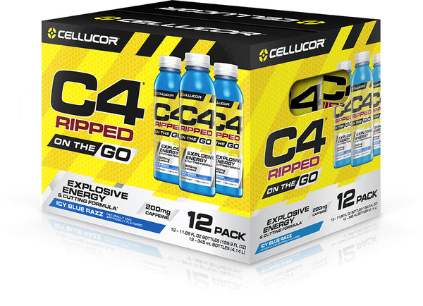 Cellucor C4 Pre-Workout On-the-Go Drink, Blue Razz - 11.7 oz