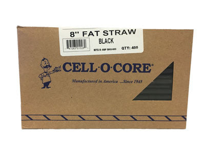 7-3/4 Neon Fat Straws - 400 Count